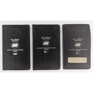 Rail Service Time Book United Transportation Union Lot of 3